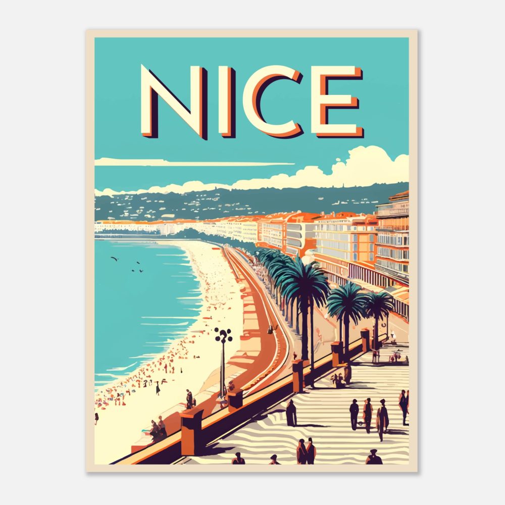 Affiche artistique de Nice