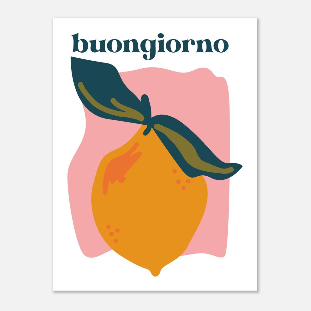 Affiche "Buongiorno Amalfi"
