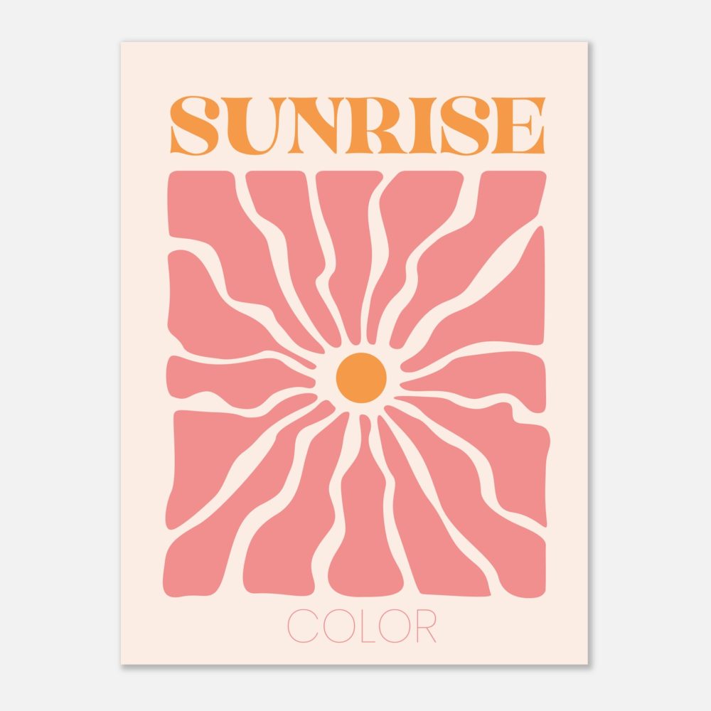 Affiche Sunrise Color