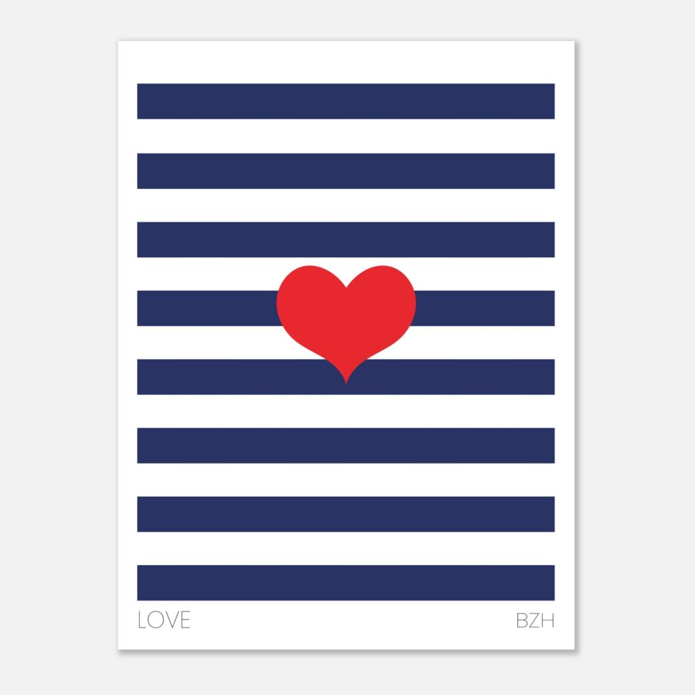 Affiche "Love BZH"