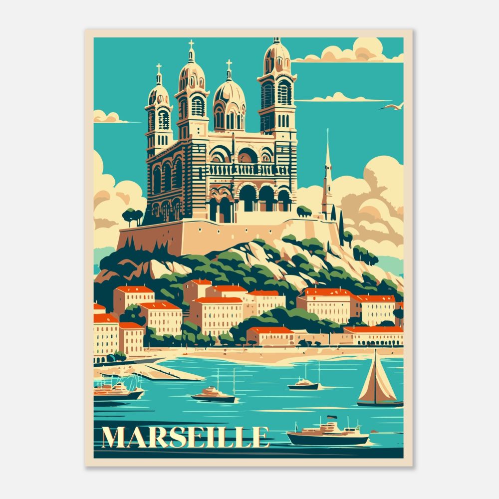 Affiche artistique de Marseille