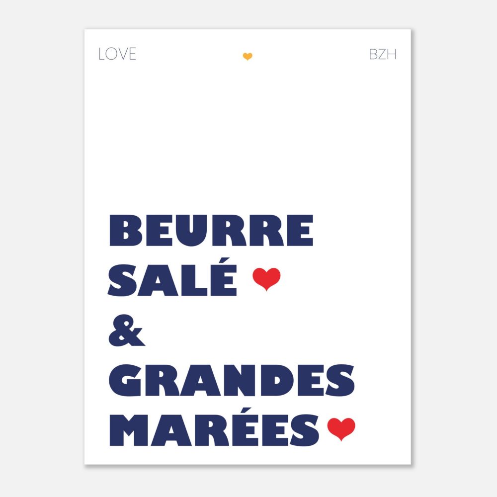 Affiche Beurre Salé & Grandes Marées