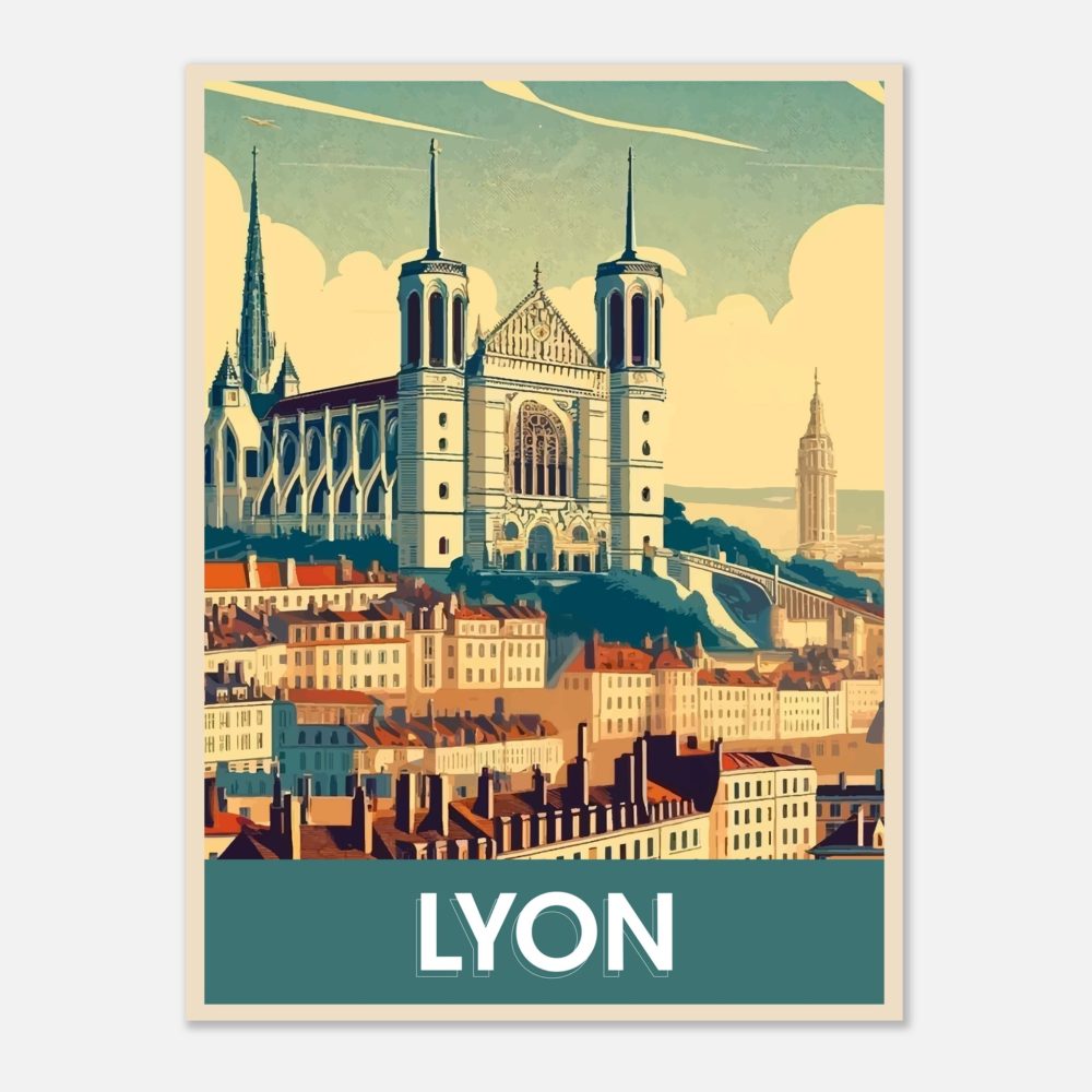 Affiche artistique de Lyon
