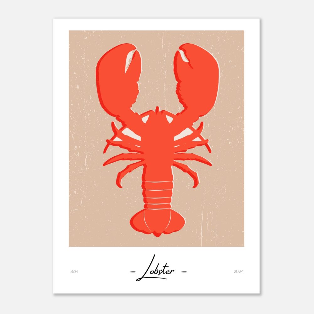 Affiche Rétro Lobster