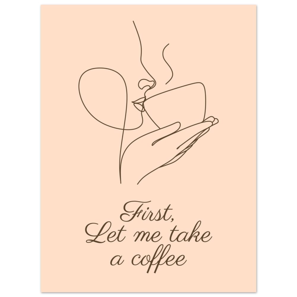 Affiche "Le café du matin"