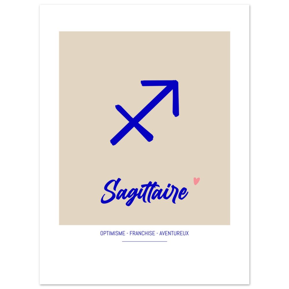 Affiche signe astro Sagittaire