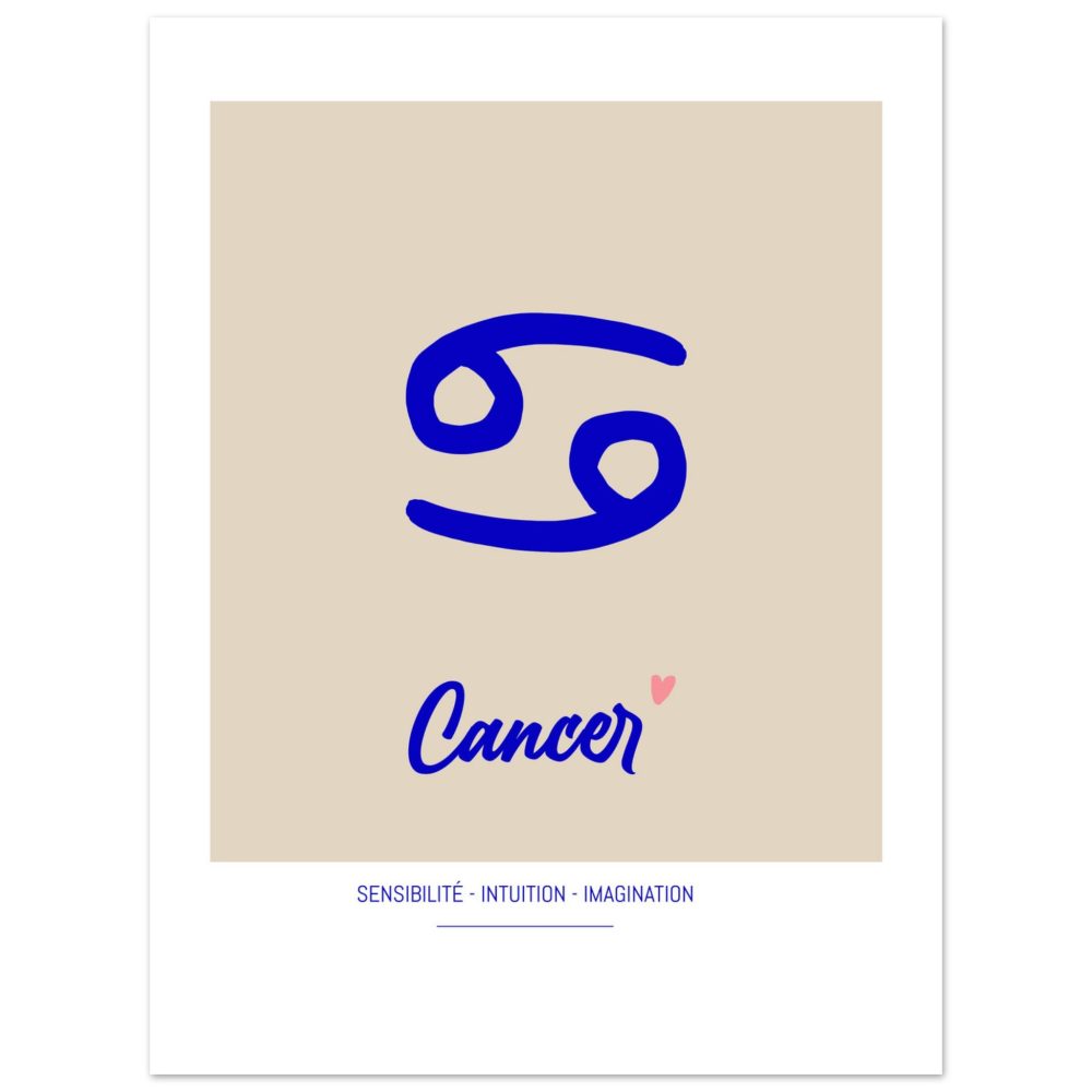 Affiche signe astro Cancer