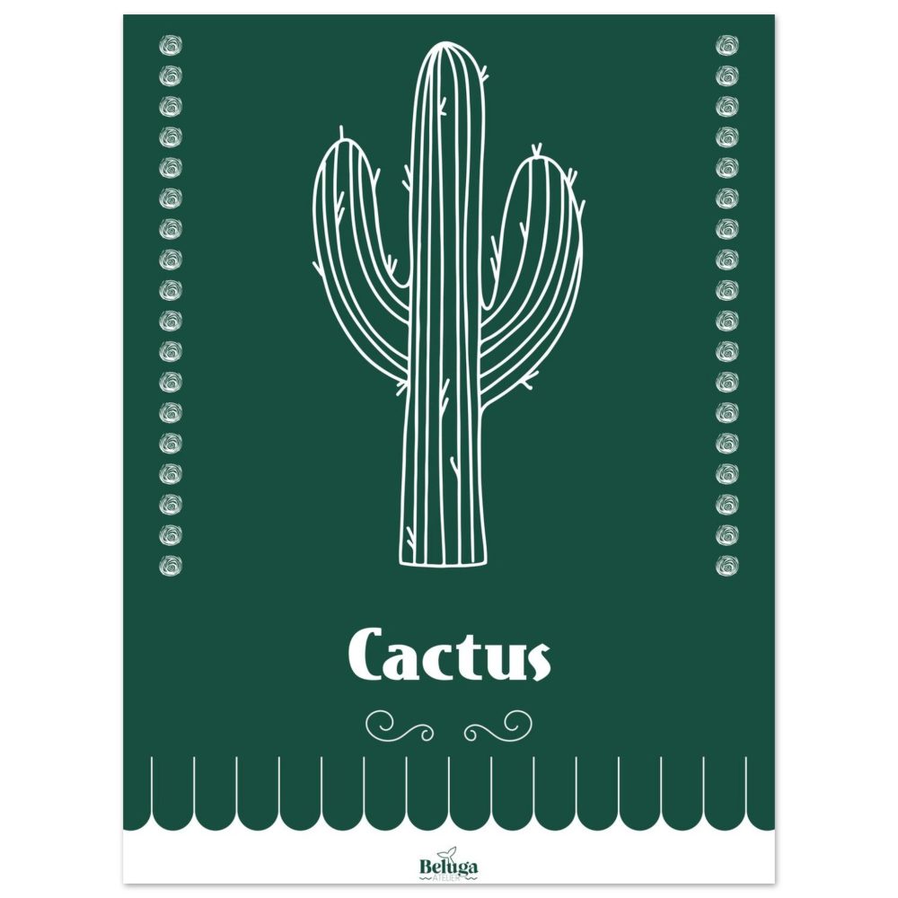 Affiche Cactus Vintage