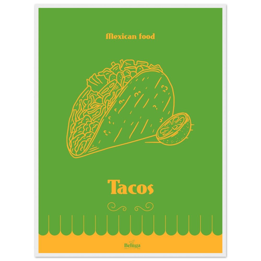 Affiche Tacos Mexicains