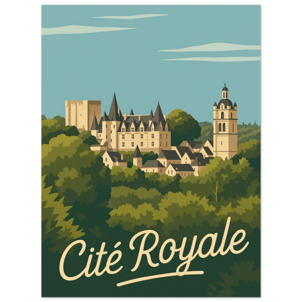 Affiche Vintage Loches – Cité Royale